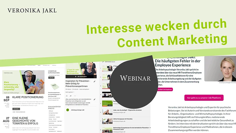 Interesse wecken durch Content Marketing